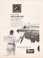 Bendix ALCOA Weather Radar Vintage Magazine Ad Print 1957 Aviation