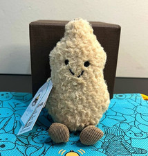 Jellycat Amuseable Peanut Bag Charm Keychain Cute Plush Food Collectible Gift