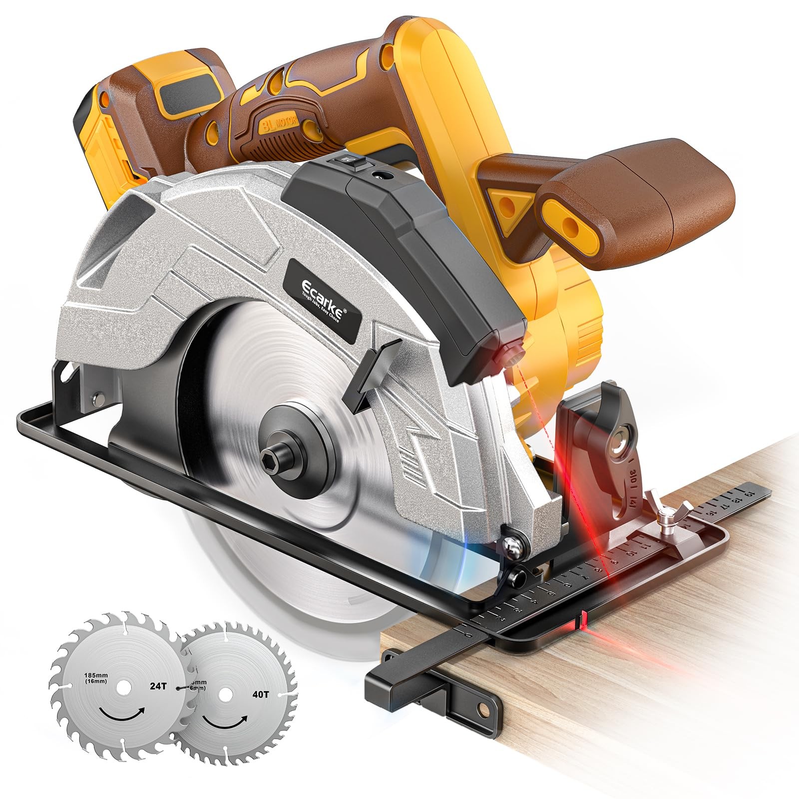 71/4" Cordless Circular Saw, Compatible with DeWalt 20V Battery Bare Tool, 50...