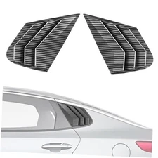 Rear Side Quarter Louvers Window Shade Trim Panel Cover Compatible with for 