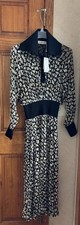 Tory Burch NWT $698 Velvet Devore Dress 4 Little Black Leaves SOLD OUT