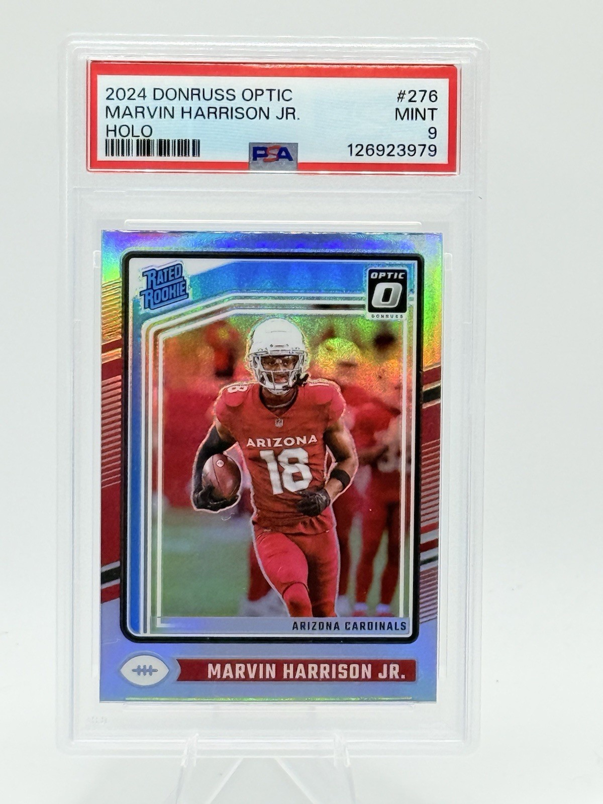 2024 PANINI DONRUSS OPTIC HOLO #276 MARVIN HARRISON JR. ROOKIE RC PSA 9