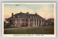 Dalton MA-Massachusetts, Residence of Mr. W.M. Crane Jr., Vintage Postcard