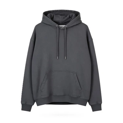 Hoodie Pour Homme CALVIN KLEIN 2XL Gris Foncé Poche Kangourou Logo Brodé Pull On - Photo 1/4