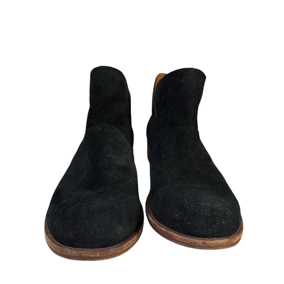 Botín Kork-Ease Ryder para mujer talla 8M negro gamuza cuero 1" tacón cremallera botín al tobillo Foto 4 de 4