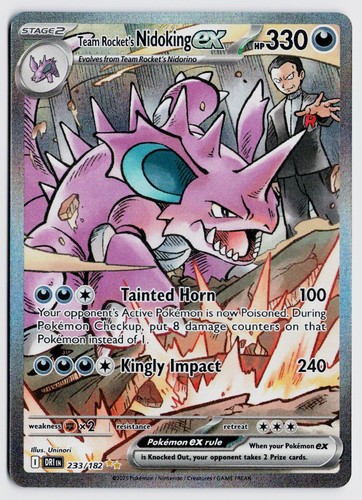Team Rocket's Nidoking ex 233/182 SIR - Destined Rivals EN NM