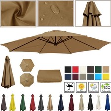 Replacement Fabric Parasol Garden Canopy 2m 2.5m 2.7m 3m Cover 6 8 Arm Umbrella