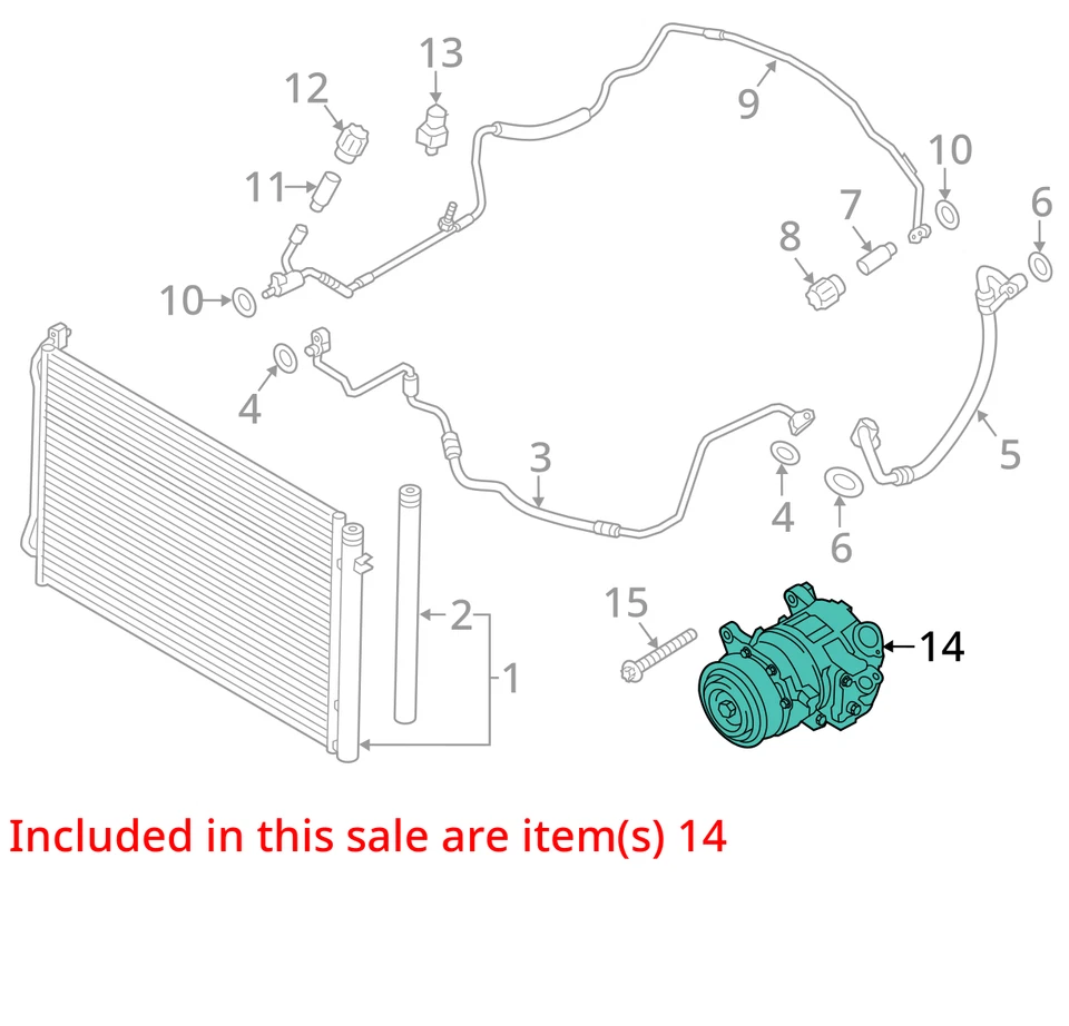 AC Compressor Rdstr sDrive28i Fits 12-16 BMW Z4 2733877 Foto 3 de 4