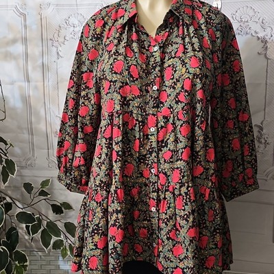 Anthropologie Eri + Ali IONA Floral Women's Top/ Dress Medium