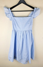 Nasty Gal Collection Mini Dress Womens US 10 Light Blue Beach Summer Brunch 3473