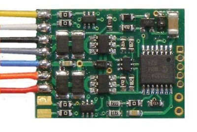 NCE-D13W 4-Function DCC Control Decoder - Wired -- 4-Pack; 1.03 x .63 x .185''  2