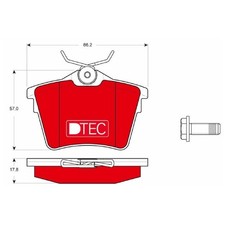 Satz Bremsbeläge Bremsklötze hinten für Peugeot 407 6C 6D SW 6E 607 9D 238892