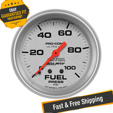 Auto Meter 4412 Ultra-lite Mechanical Fuel Pressure Gauge 2-58 0-100 Psi