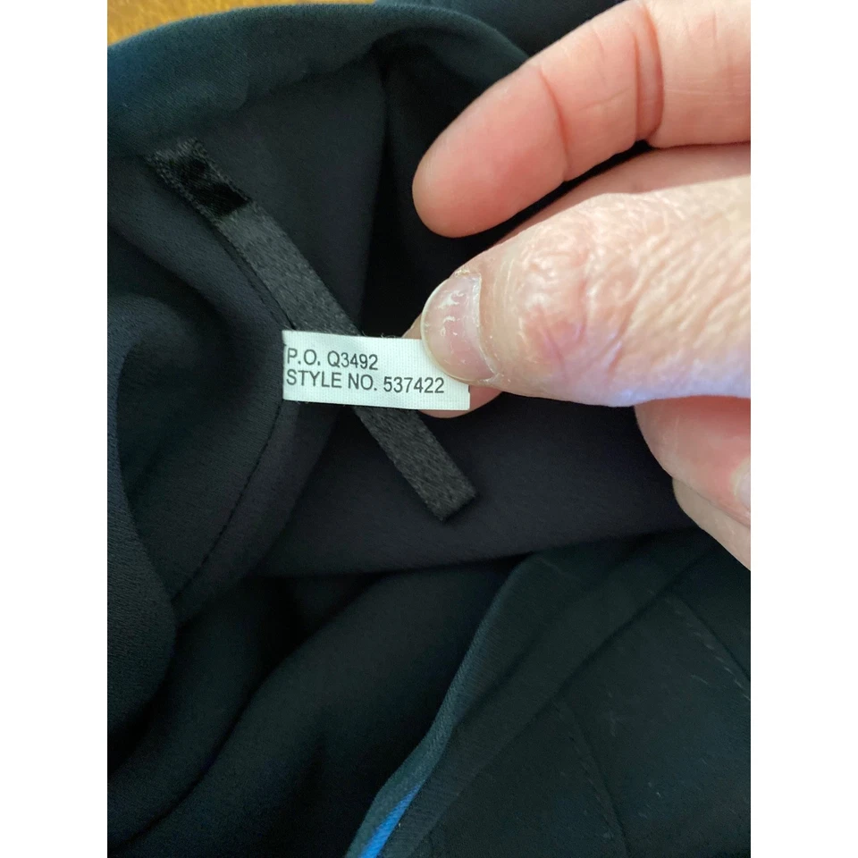 Falda midi Banana Republic negra de seda carrera negocios informal talla 12 usada en excelente estado Foto 3 de 4