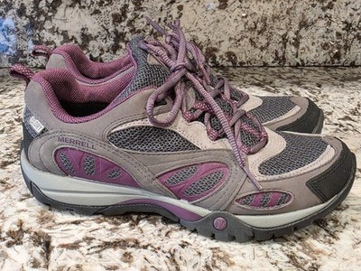 Merrell Azura Castle Rock Gray Purple Hiking Trail Sneakers Women's Size 7