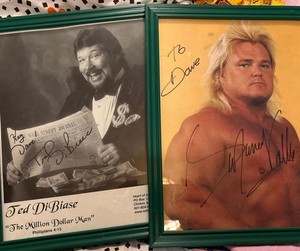 Autographed 8x10 Wrestling Photo Ted $1m Man Dibiase Greg 'The Hammer' Valentine
