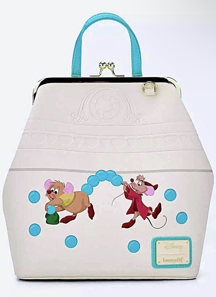 NEW Loungefly Disney CINDERELLA MICE Jaq & Gus Gus Backpack  display picture 1