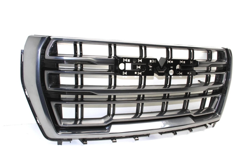 Front Upper Grille For 2021-2024 GMC Yukon/ Yukon XL AT4 Black Chrome ...