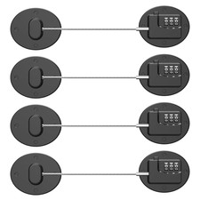 Refrigerator Lock - Heavy Duty Combination Fridge Lock, Child Proof Cabinet Lock