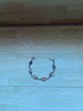 Armband 925  Silber Sterling mit Rubin,Saphir...