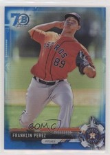 2017 Bowman Draft Chrome Blue Refractor 70th Anniversary /200 Franklin Perez s3g