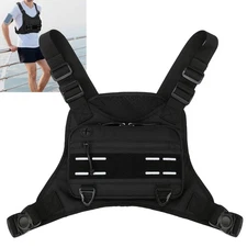 Tactical Combat Chest Rig Bag Front Pouch Recon Kit Pack Outdoor Protective Vest