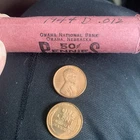 1944-D Lincoln Wheat Penny Cent - BU Roll