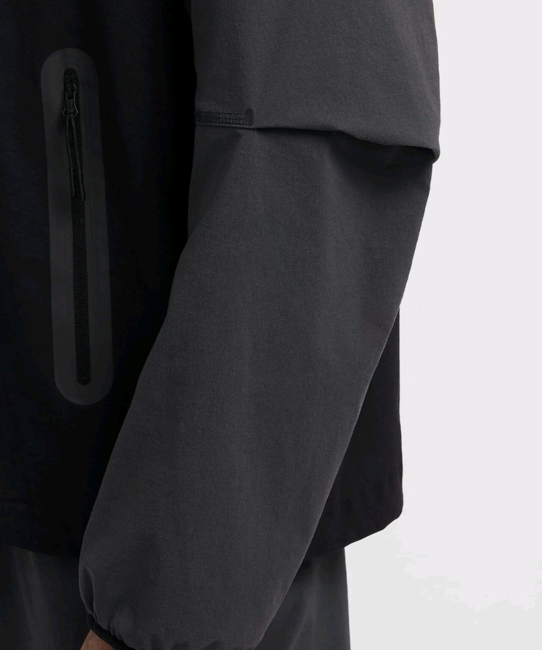 SACAI X NIKE Giacca a vento Nike Tech Woven nero grigio verde taglia large HM7151 013