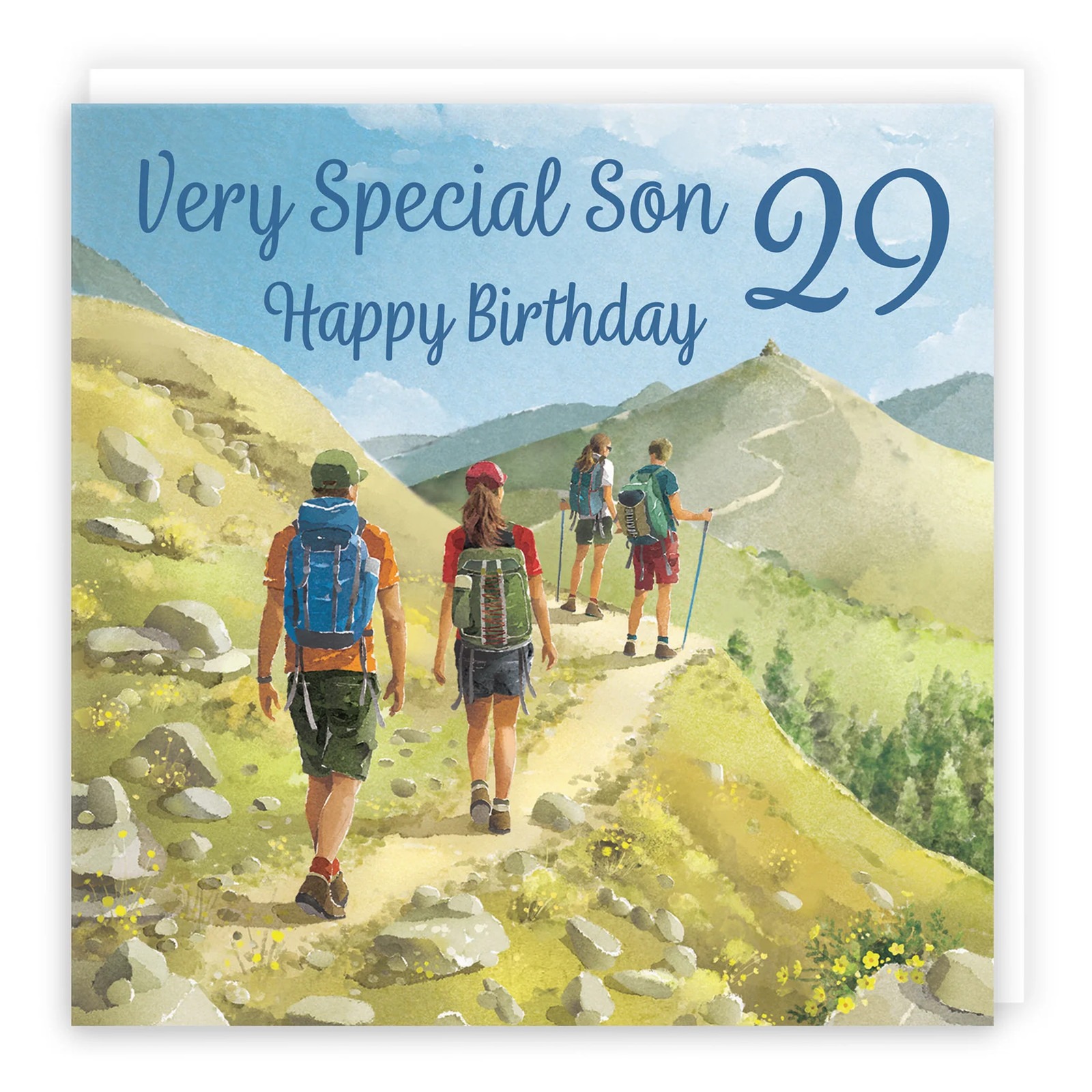 29th Son Walking Birthday Card Milo's Gallery