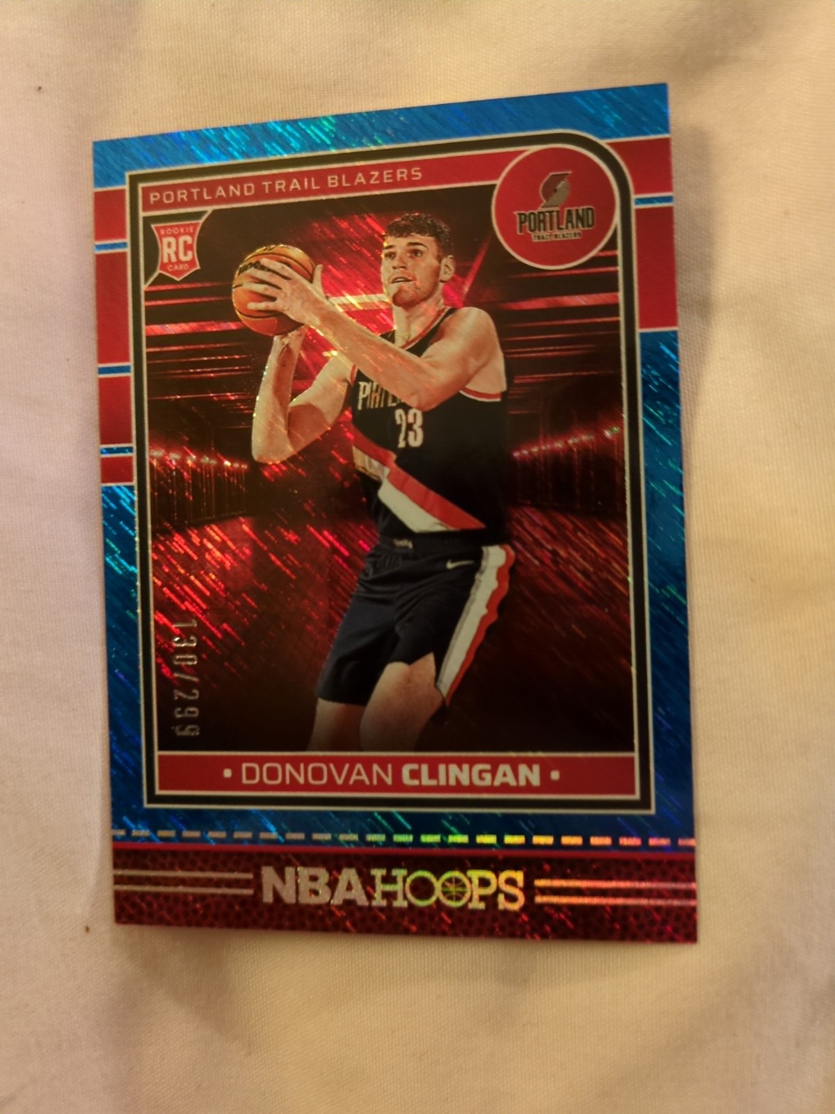 2024-25 Panini Nba Hoops Donovan Clingan #237 Blue Shimmer /299