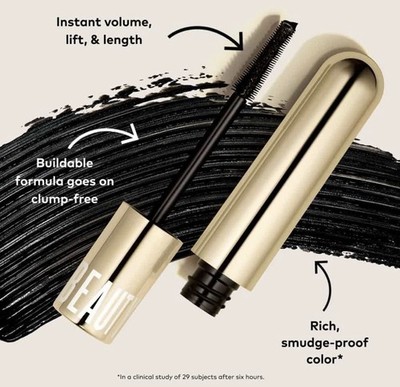NIB Volumizing￼ Black Mascara animal cruelty-free, paraben/sulfate-free, vegan