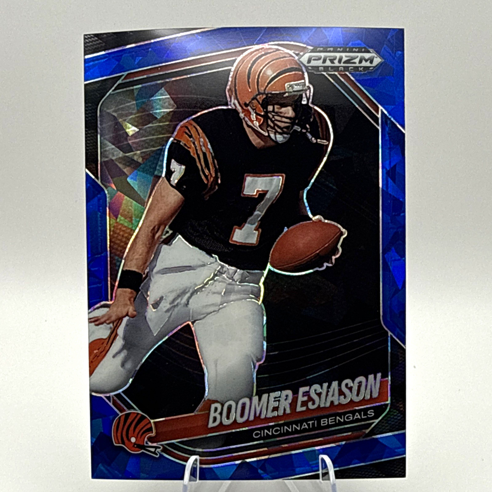 Panini Prizm Black 2025 Boomer Esiason Cincinnati Bengals #27 Blue Ice /125
