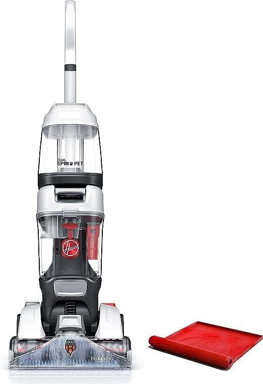 Hoover Dual Spin Pet Plus Carpet Cleaner Upright Shampooer F