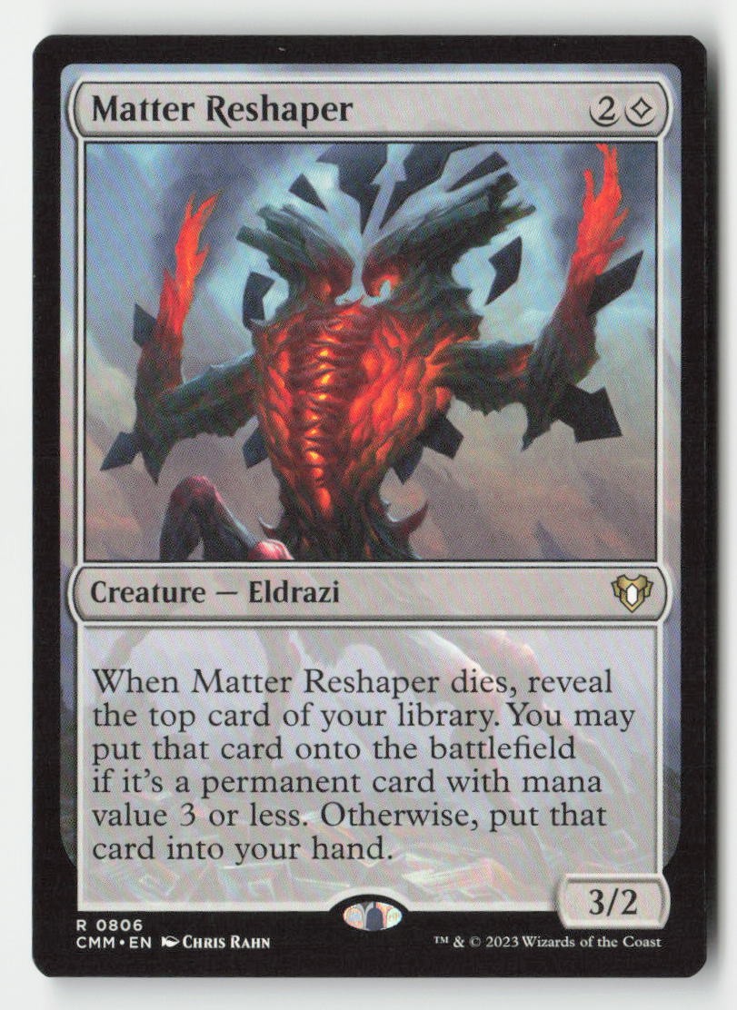 Matter Reshaper 806 Rare Commander Masters Magic: The Gathering Near Mint
