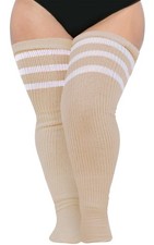 Plus Size Thigh High Socks Thick Thighs Women Extra Long Widened Thick Knit