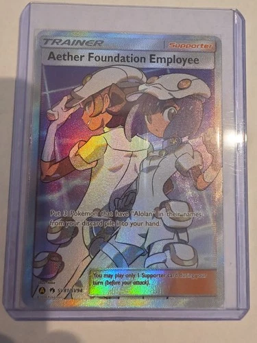 Aether Foundation Employee SV81/SV94 Hidden Fates: Shiny Vault Holo - Pokemon