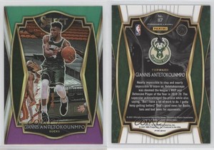 2020 Panini Select Premier Level Green White Purple Prizm Giannis Antetokounmpo