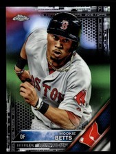 2016 TOPPS CHROME REFRACTOR #161 MOOKIE BETTS RED SOX