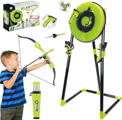 Axe Throwing Game for Backyard Bristle Target Bow Arrow Axes