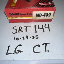 Davis MD439 Semi-Metallic Heavy Duty Disc Brake Pads NOS Made In The USA