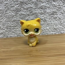 Littlest Pet Shop LPS Cat 2005 Magic Motion Sticks out Tongue Orange Persian