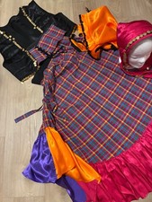 Zigeunerin, selbst genäht, Gr.40, Rock, Weste,  Kopftuch, Dreieckstuch