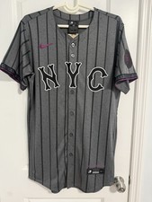 New York Mets City Brandon Nimmo Authentic City Connect Iron Grey  Size M