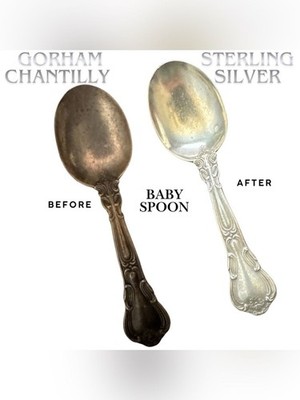 Antique Gorham Chantilly Sterling Silver Baby Spoon - 23g Marked Pat. 1895