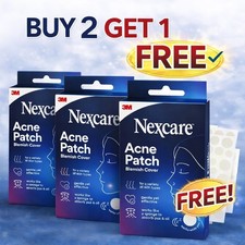Buy 2 Get 1 Free Nexcare Acne Patch 108ct 3M Hydrocolloid Pimple Patches