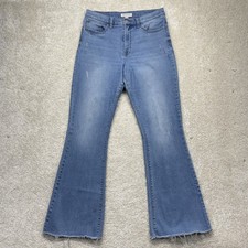 Lucky Brand Stevie High Rise Flare Jeans Womens 12/31R Medium Wash Stretch