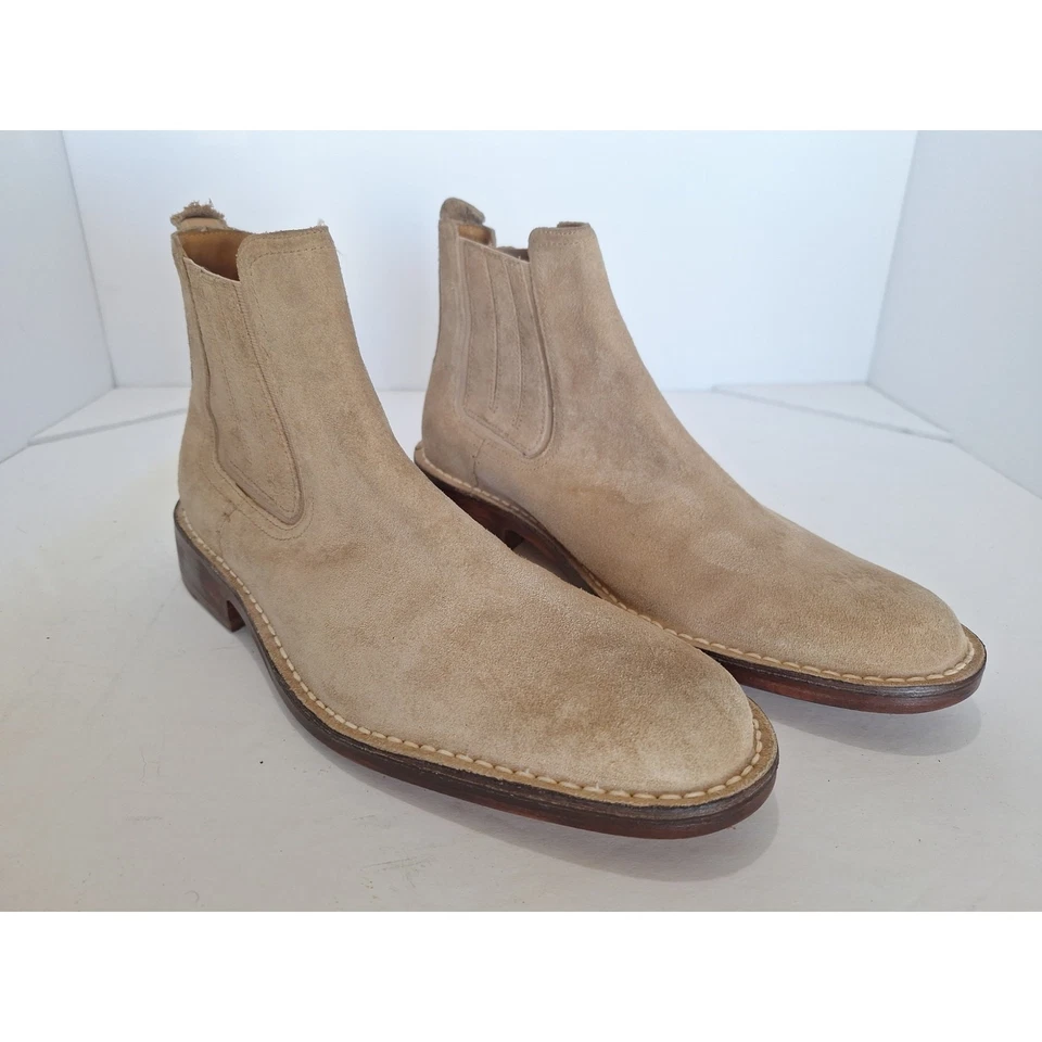 Botas Chelsea Cole Haan de Gamuza Tostada para Hombres 9M Suela de Cuero Clásicas al Tobillo Foto 3 de 4
