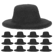 24 Pcs Miniature Small Hats For Crafts 4 cm Tiny Doll Formal Fabric Ornaments