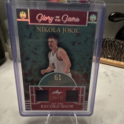 Leaf Glory of the Game 2025 Nikola Jokic LR-17 Memorabilia Serial #29/35