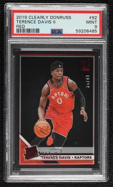 2019 Panini Clearly Donruss Rated Rookie Red /49 Terence Davis II PSA 9 MINT 5w7